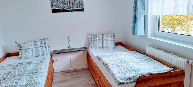 Ferienwohnung in Kühlungsborn - Vogel - Separates Zimmer mit 2 Betten
