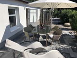 Ferienwohnung in Kägsdorf - Meerblick - Beispiel eigene Terrasse mit Gartenmöbel,Grill usw