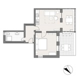 Ferienwohnung in Kühlungsborn - Ostsee-Domizil Sandburg - Grundriss Ferienwohnung in Kühlungsborn - Ostsee-Domizil Sandburg - Grundriss