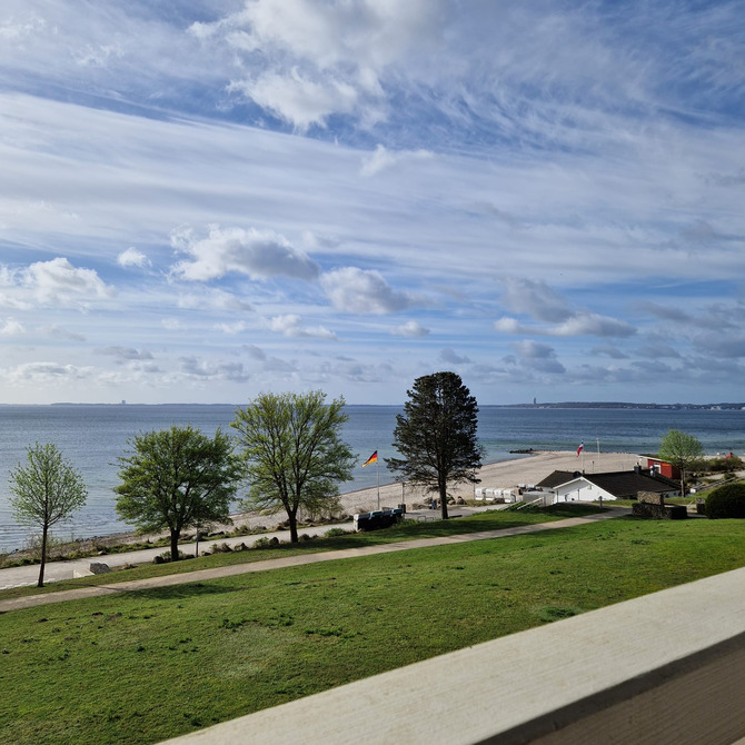 Ferienwohnung in Sierksdorf - Meerblick-Ferienwohnung - Haus A / App. 252 - Meerblick vom Balkon