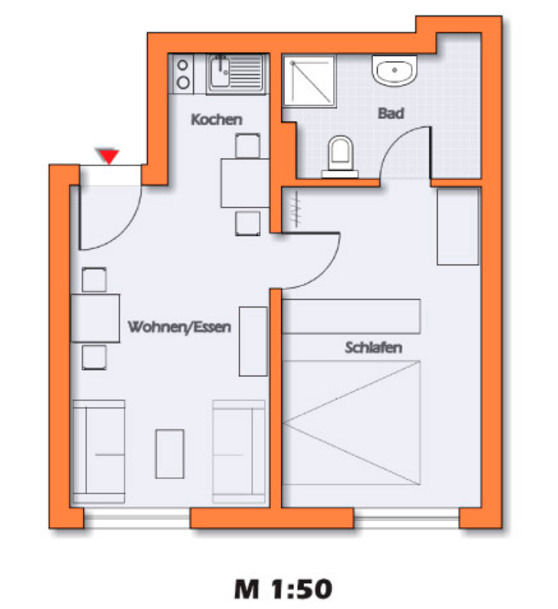Ferienwohnung in Scharbeutz - Strandk&ouml;rbchen - Ostsee-Appartement-Strandkoerbchen