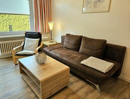 "Wohnung 1 - G. Pape" mit 2 Terrassen, kostenloses WLAN, Longstay Rabatt, N&auml;he D&uuml;nenpark
