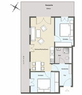 Ferienwohnung in Ostseeheilbad Zingst - Am Kurhaus 208/ PP 69 - Bild 9