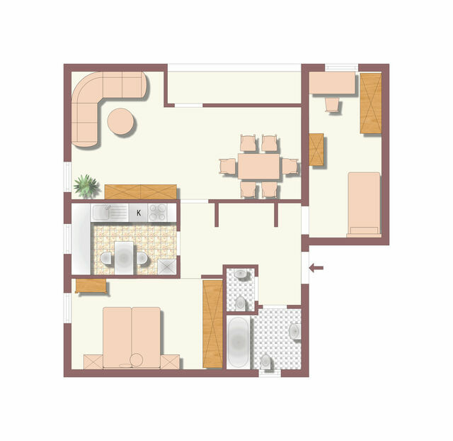 Ferienwohnung in Gl&uuml;cksburg - Ferienwohnung Sonne und Meer - Bild 19