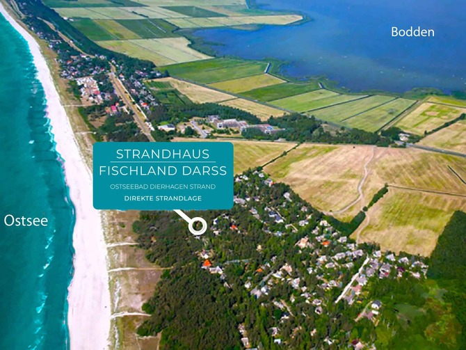 Ferienwohnung in Dierhagen - Sonnige Ferienwohnung am Strand - Direkte Lage am Strandaufgang