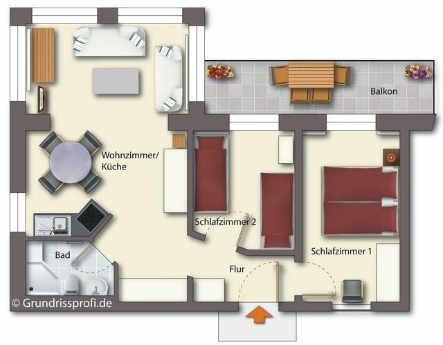 Ferienwohnung in Seebad Bansin - (Brise) Villa Kurf&uuml;rst App. 05 - Bild 18