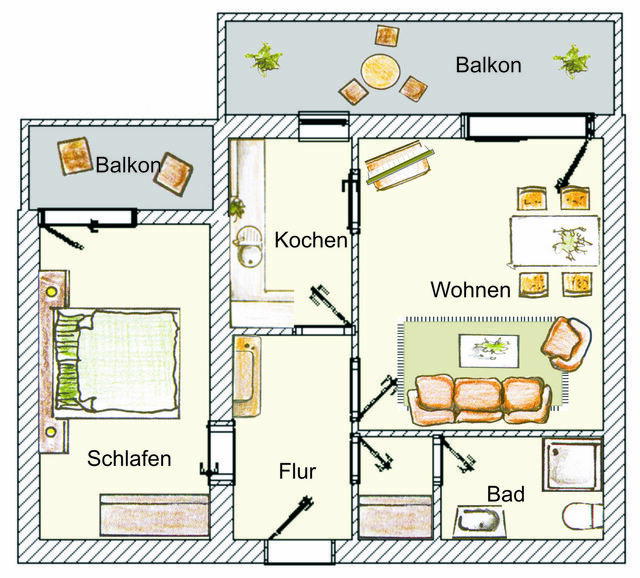 Ferienwohnung in Seebad Heringsdorf - (Brise) Villa Caprivi App. 02 - Bild 18