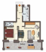 Ferienwohnung in Seebad Heringsdorf - (Brise) Villa Jasmin App. 06 - Bild 14