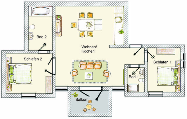 Ferienwohnung in Seebad Heringsdorf - (Brise) Villa Theresa App. 04 - Bild 19
